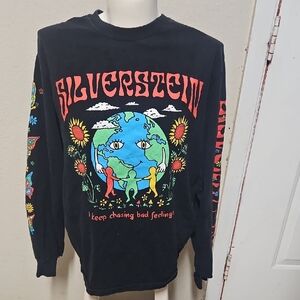 Silverstein Black Graphic Long Sleeve Shirt